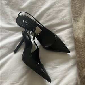 Zara Sleek Black Women's Heels